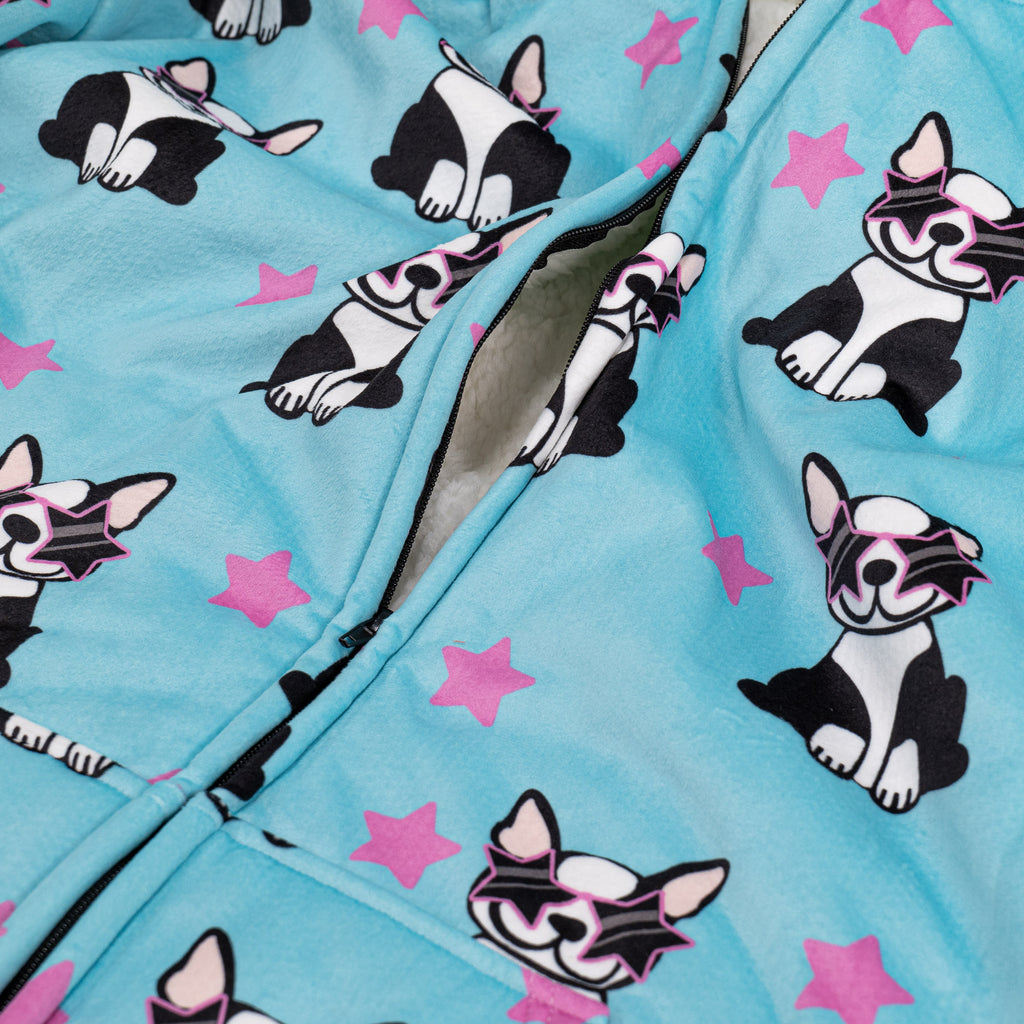 Couverture à Capuche zippé pour Homme et Femme - Molleton Carlin 05