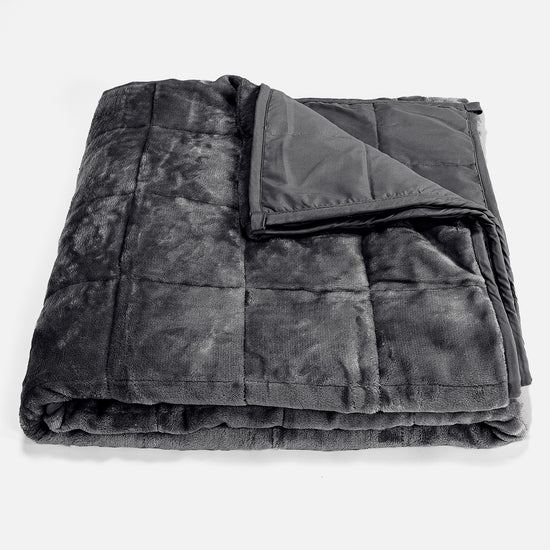 Couverture Lestée pour Adultes - Polaire sherpa Gris 01