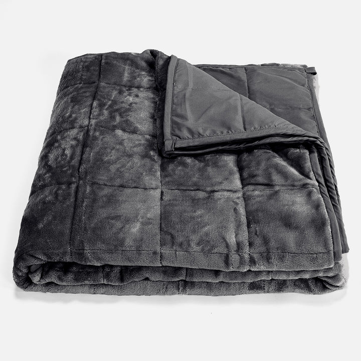 Couverture Lestée pour Adultes - Polaire sherpa Gris 01