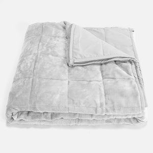 Couverture Lestée pour Adultes - Polaire sherpa Gris clair