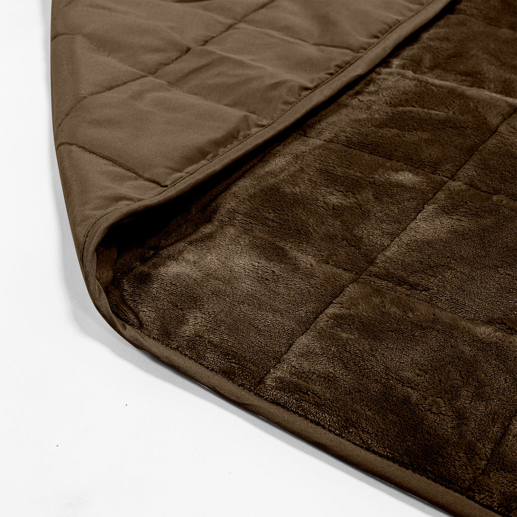 Couverture Lestée pour Adultes (100 x 150cm) - Polaire sherpa Taupe 02