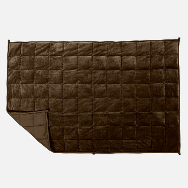 Couverture Lestée pour Adultes (100 x 150cm) - Polaire sherpa Taupe 01