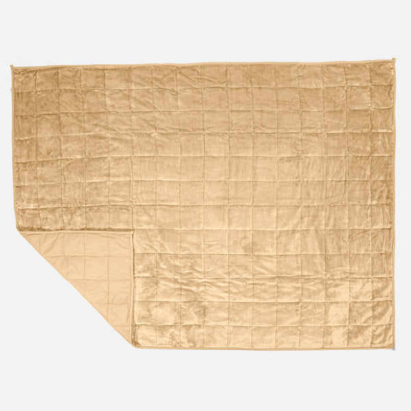 Couverture Lestée pour Adultes - Polaire sherpa Vison 01