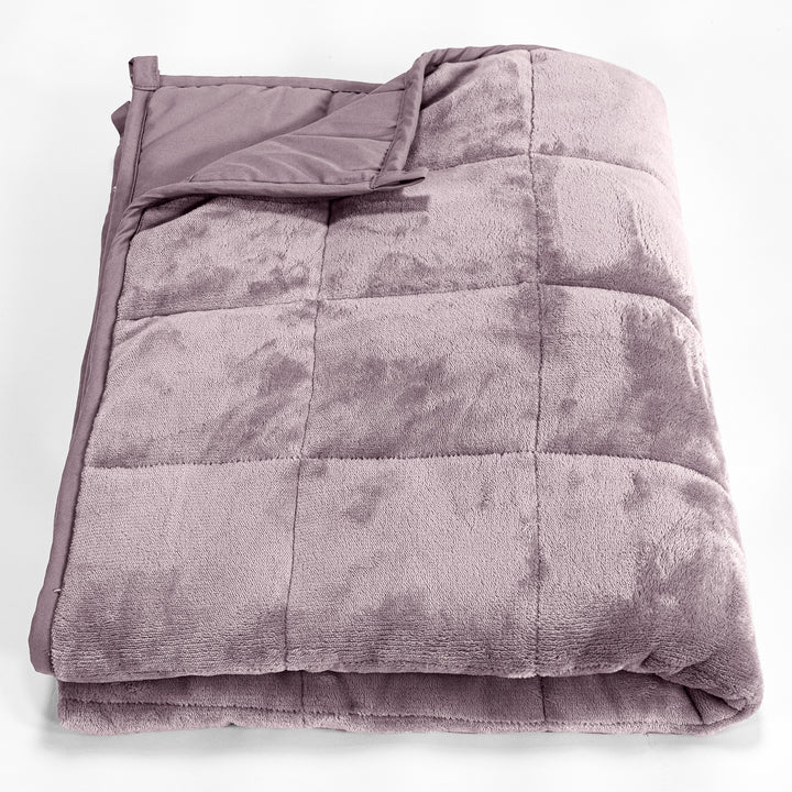 Couverture Lestée pour Enfants - Polaire sherpa Rose Pâle 01