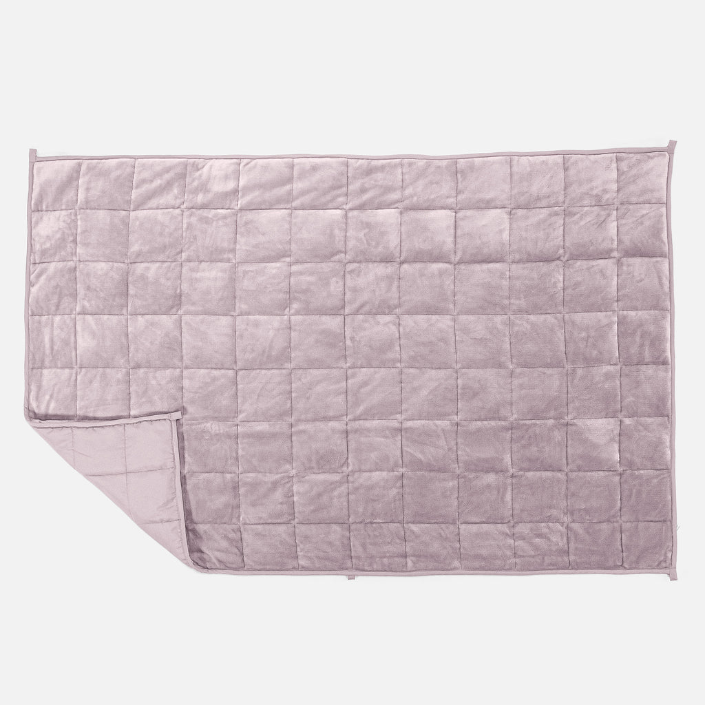 Couverture Lestée pour Enfants - Polaire sherpa Rose Pâle 03