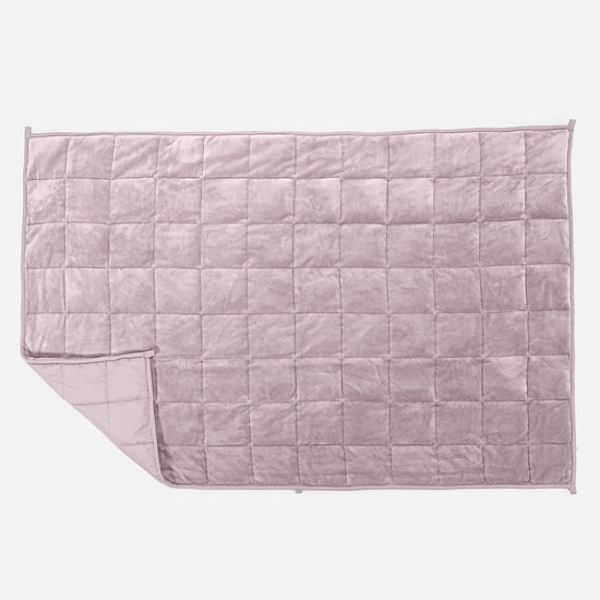 Couverture Lestée pour Enfants - Polaire sherpa Rose Pâle 03