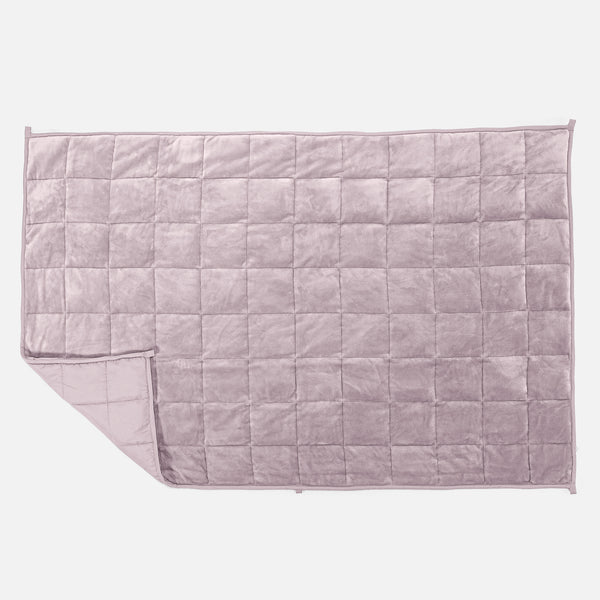 Couverture Lestée pour Enfants - Polaire sherpa Rose Pâle 01
