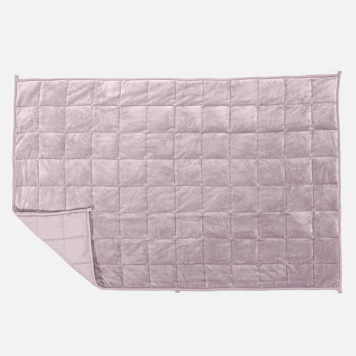 Couverture Lestée pour Enfants - Polaire sherpa Rose Pâle 03
