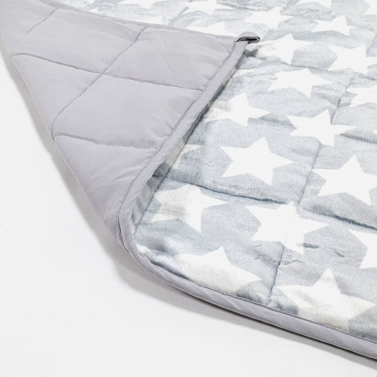 Couverture Lestée pour Enfants - Polaire sherpa Gris étoile 02