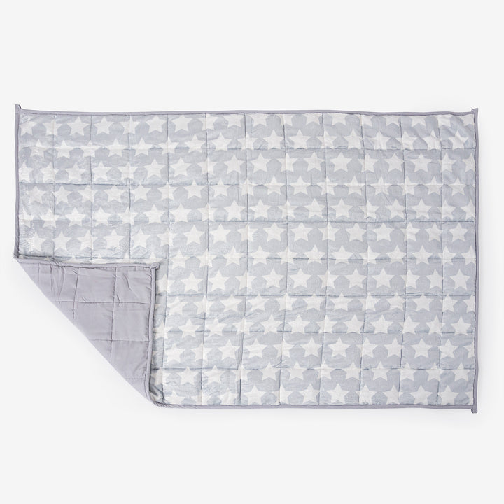 Couverture Lestée pour Enfants - Polaire sherpa Gris étoile 03