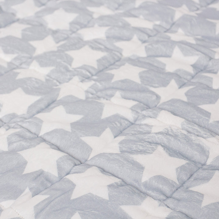 Couverture Lestée pour Enfants - Polaire sherpa Gris étoile 04