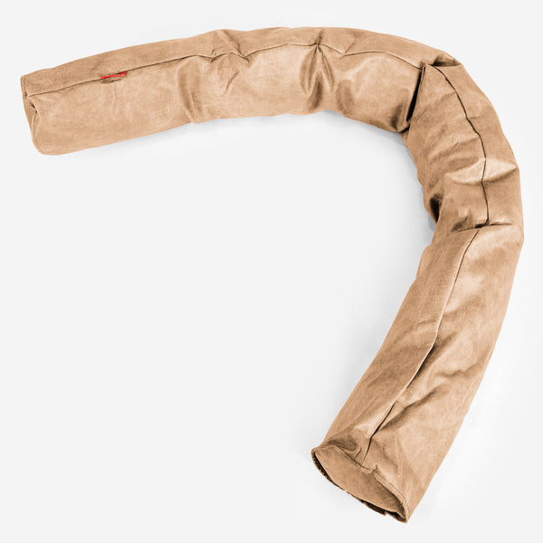 Traversin C150-L, Memoire De Forme - Cuir Vintage Marron Clair 01