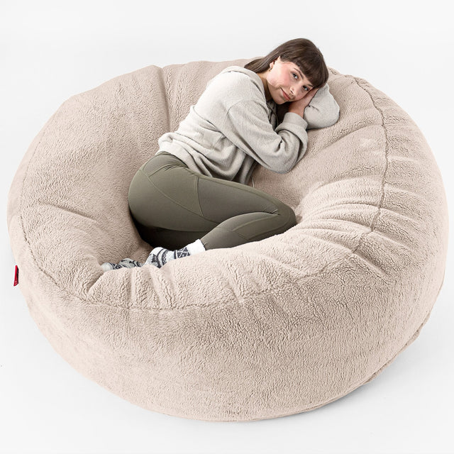 Canapé Pouf Géant Grande Mammouth - Fausse Fourrure Nounours Vison 01