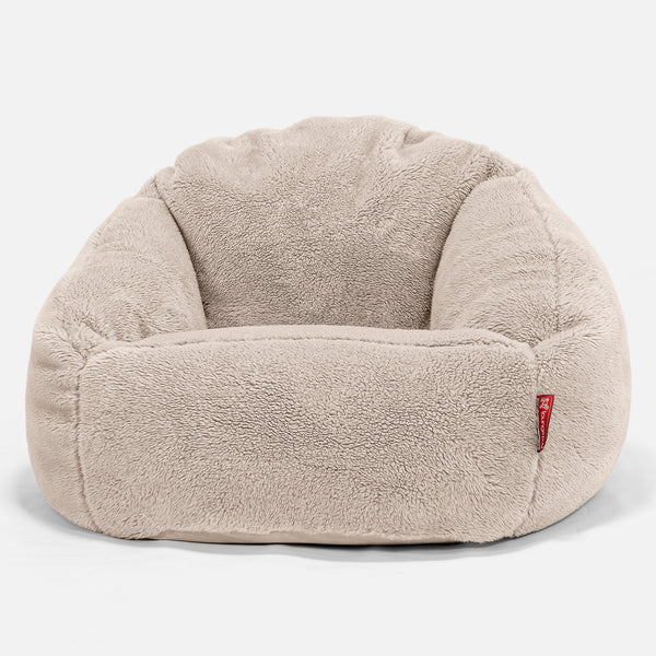 Pouf Chaise Bubble - Fausse Fourrure Nounours Vison 01