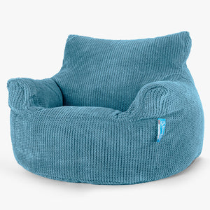 Fauteuil Pouf Enfant 3-8 ans - Pompon Mer Égée