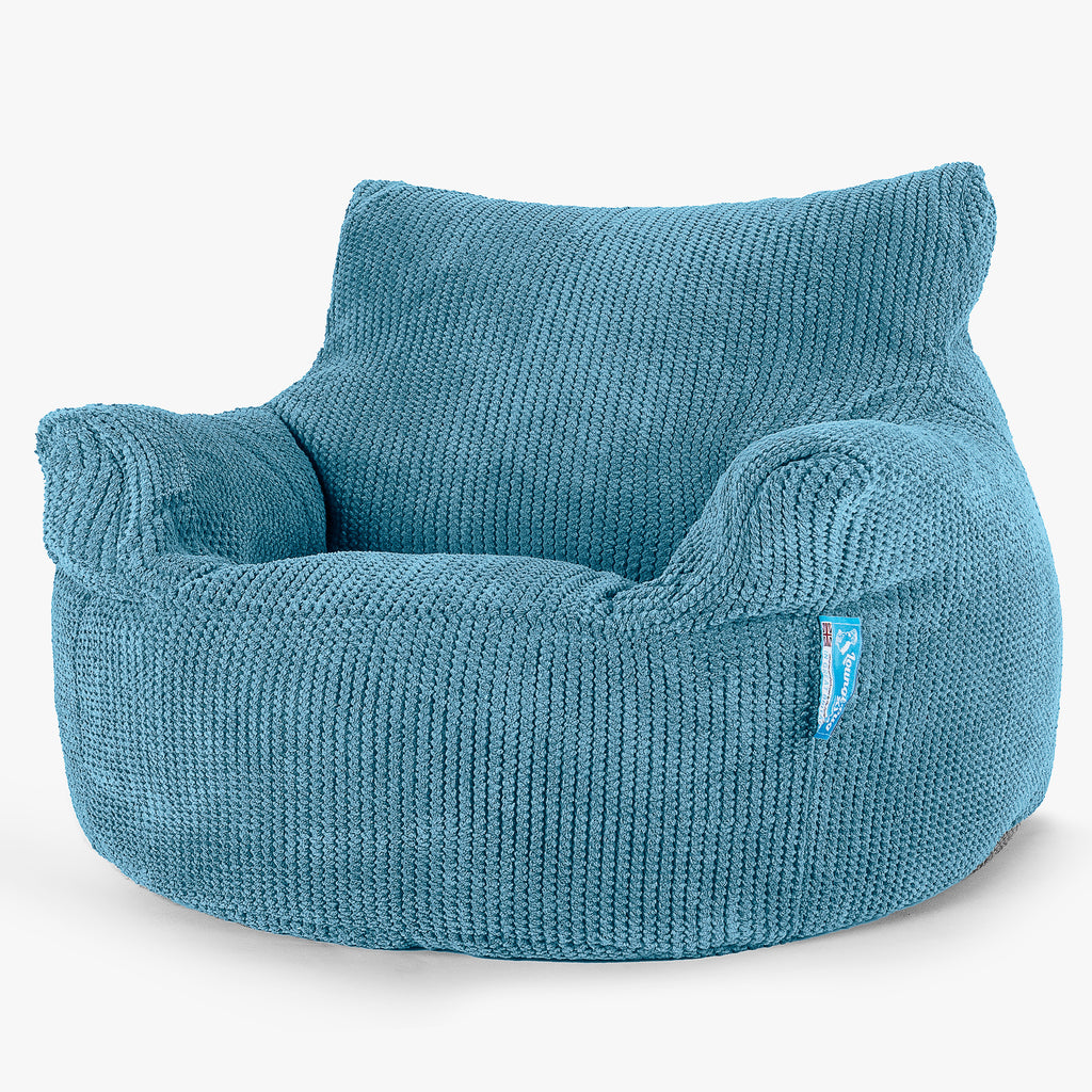 Fauteuil Pouf Enfant 3-8 ans - Pompon Mer Égée 01