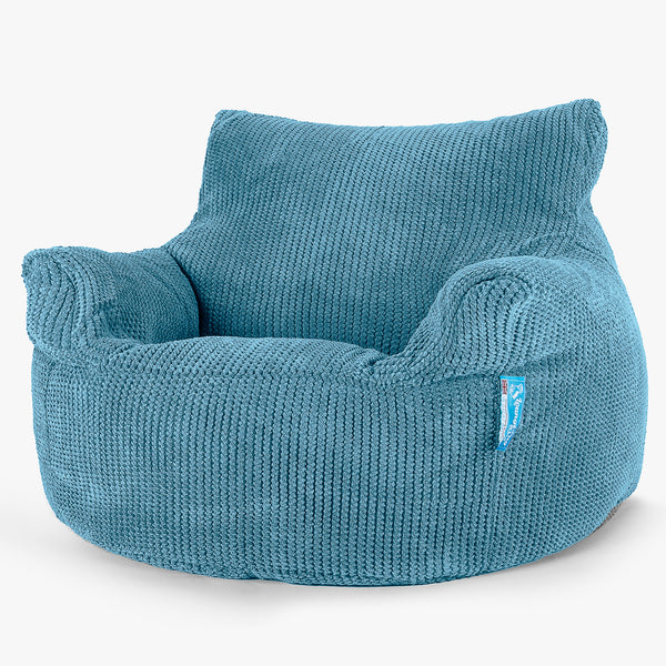 Fauteuil Pouf Enfant 3-8 ans - Pompon Mer Égée 01
