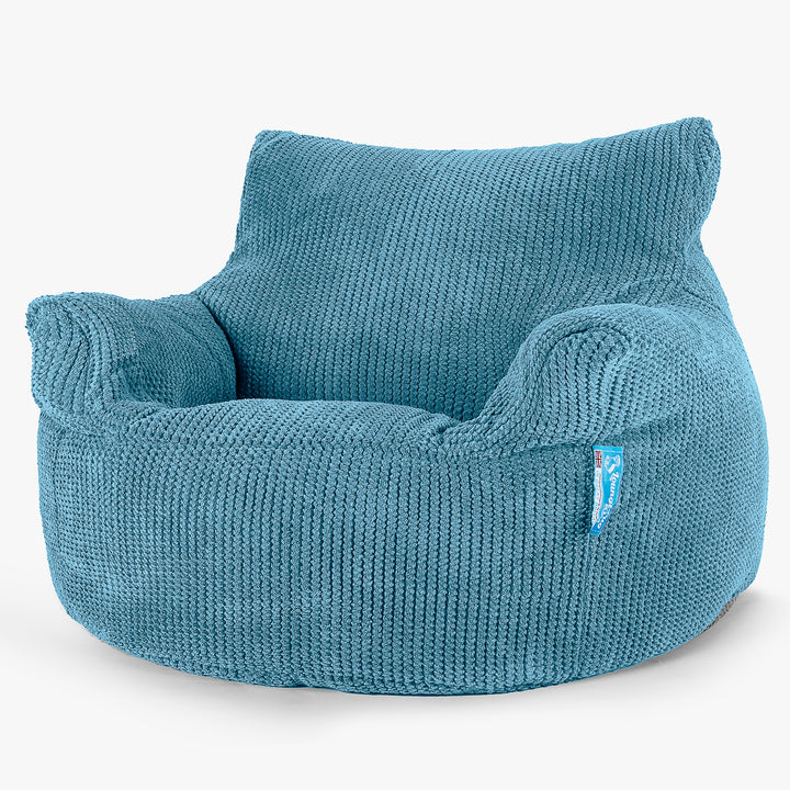 Fauteuil Pouf Enfant 3-8 ans - Pompon Mer Égée 01