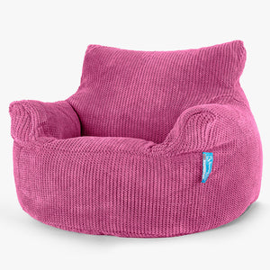 Fauteuil Pouf Enfant 3-8 ans - Pompon Rose