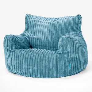 Fauteuil Pouf Enfant 3-8 ans - Côtelé Mer égée