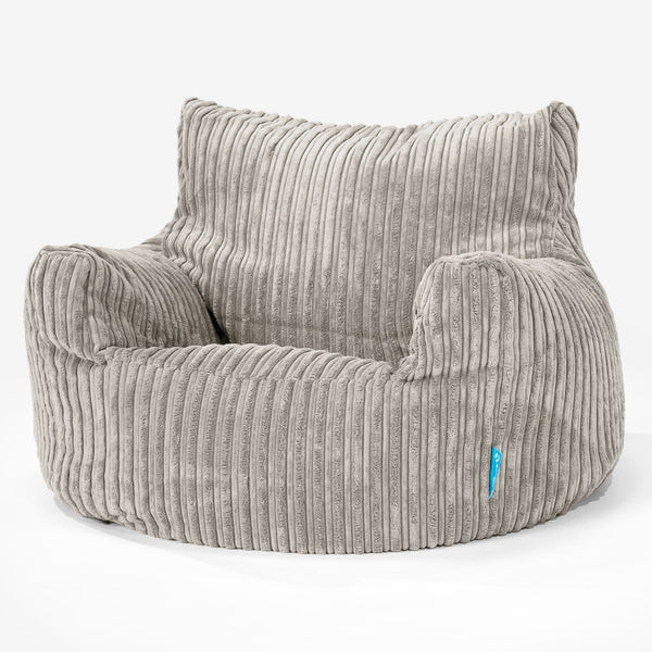 Fauteuil Pouf Enfant 3-8 ans - Côtelé Vison 01