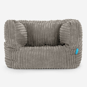 Fauteuil Pouf Albert pour Enfant 1-5 ans - Côtelé Vison