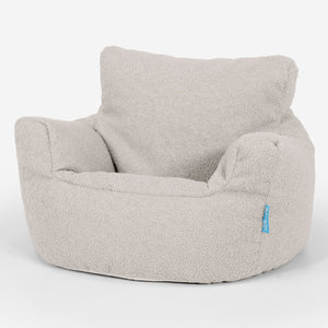 Fauteuil Pouf Bambin 1-3 ans - Bouclé Ivoire