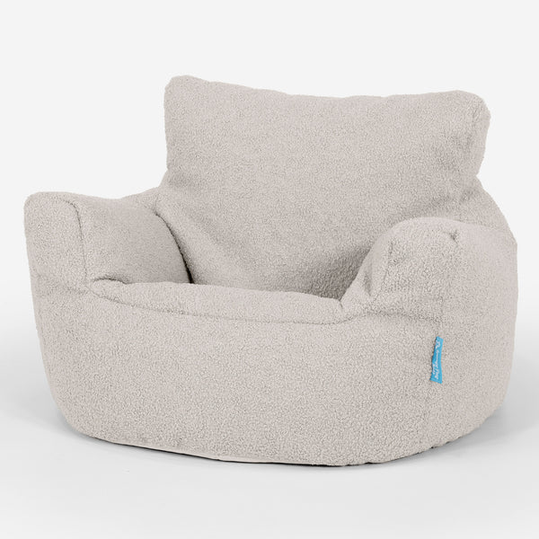 Fauteuil Pouf Bambin 1-3 ans - Bouclé Ivoire_01