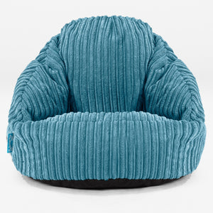 Pouf Chaise Bubble pour Enfants 1-3 ans - Côtelé Mer Égée