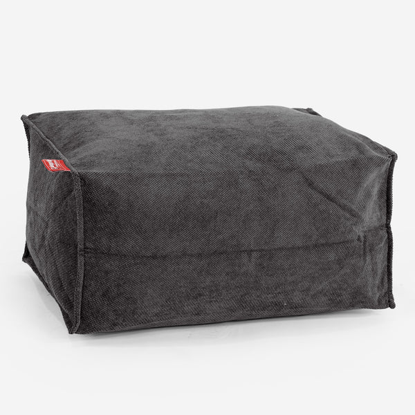Pouf Repose Pied - Gaufre Anthracite 01
