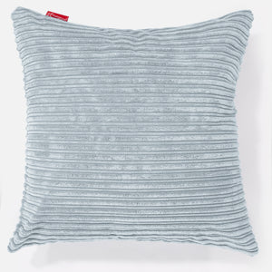 Grand Housse de Coussin 70 x 70cm - Côtelé Bébé Bleu