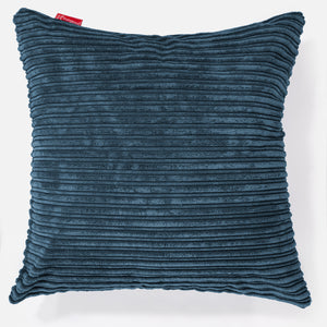 Grand Housse de Coussin 70 x 70cm - Côtelé Bleu Marine