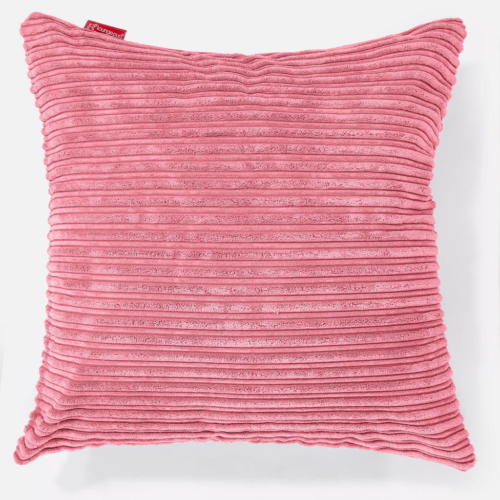 Grand Coussin 70 x 70cm - Côtelé Corail 01