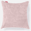 Grand Coussin 70 x 70cm - Côtelé Rose 01