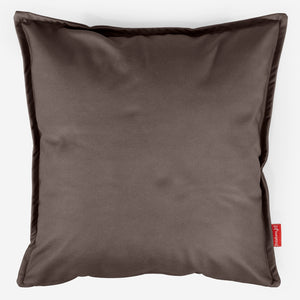 Grand Housse de Coussin 70 x 70cm - Cuir Végan Chocolat