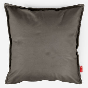 Grand Housse de Coussin 70 x 70cm - Cuir Végan Gris