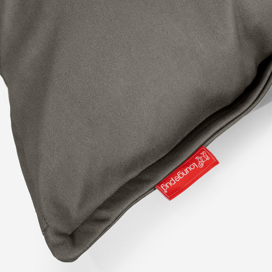 Grand Housse de Coussin 70 x 70cm - Cuir Végan Gris 03