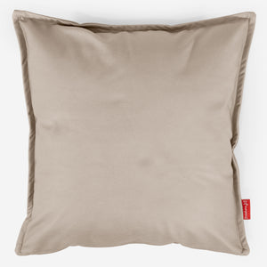 Grand Housse de Coussin 70 x 70cm - Cuir Végan Ivoire