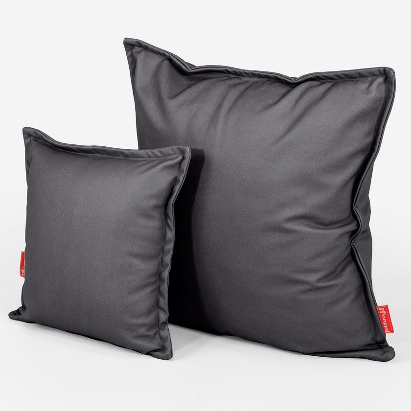 Grand Housse de Coussin 70 x 70cm - Côtelé Moka