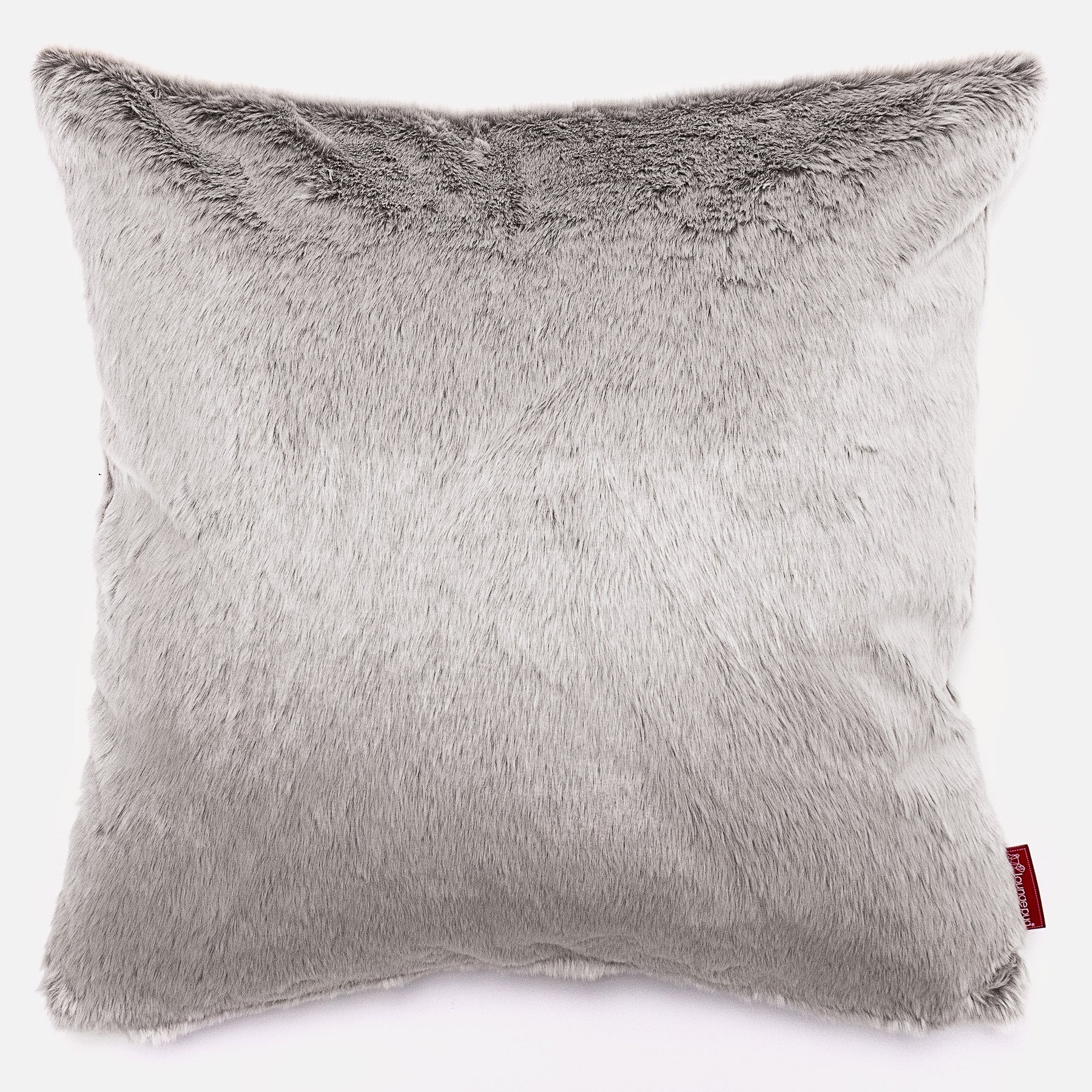 Joséphine Canapé Pouf - Fausse Fourrure Lapin Gris clair