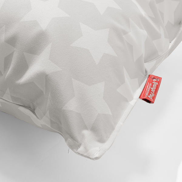 Grand Housse de Coussin 70 x 70cm - Imprimé Gris étoile Fabric Close-up Image