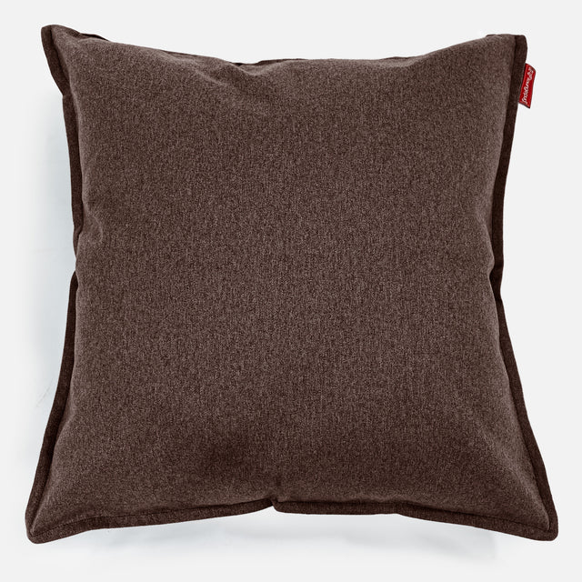 Grand Coussin 70 x 70cm - Interalli Laine Marron 01