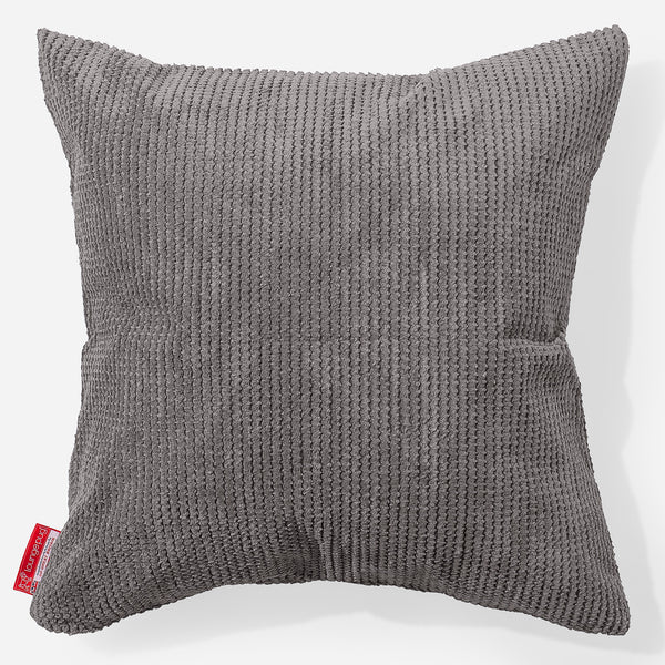 Grand Coussin 70 x 70cm - Pompon Anthracite 01