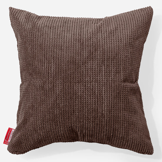 Grand Coussin 70 x 70cm - Pompon Chocolat 01
