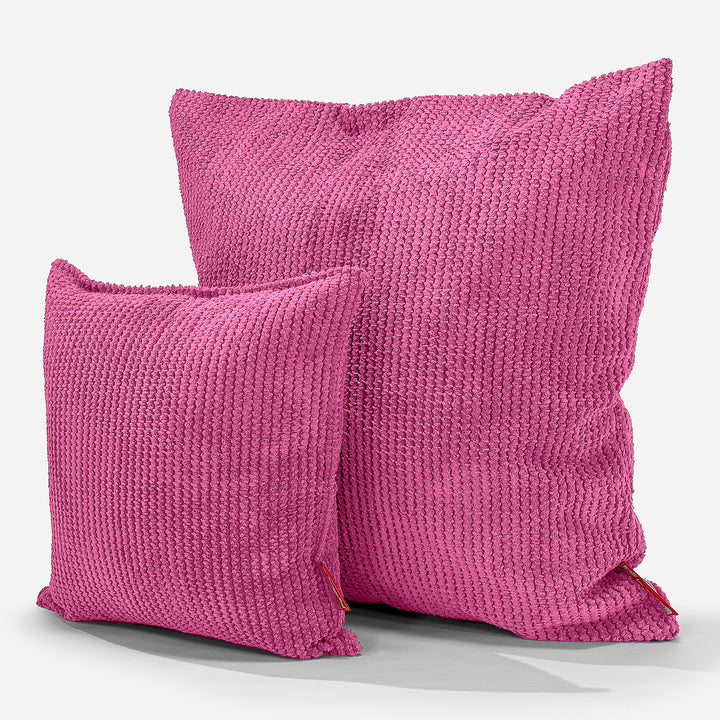 Grand Coussin 70 x 70cm - Pompon Rose 02
