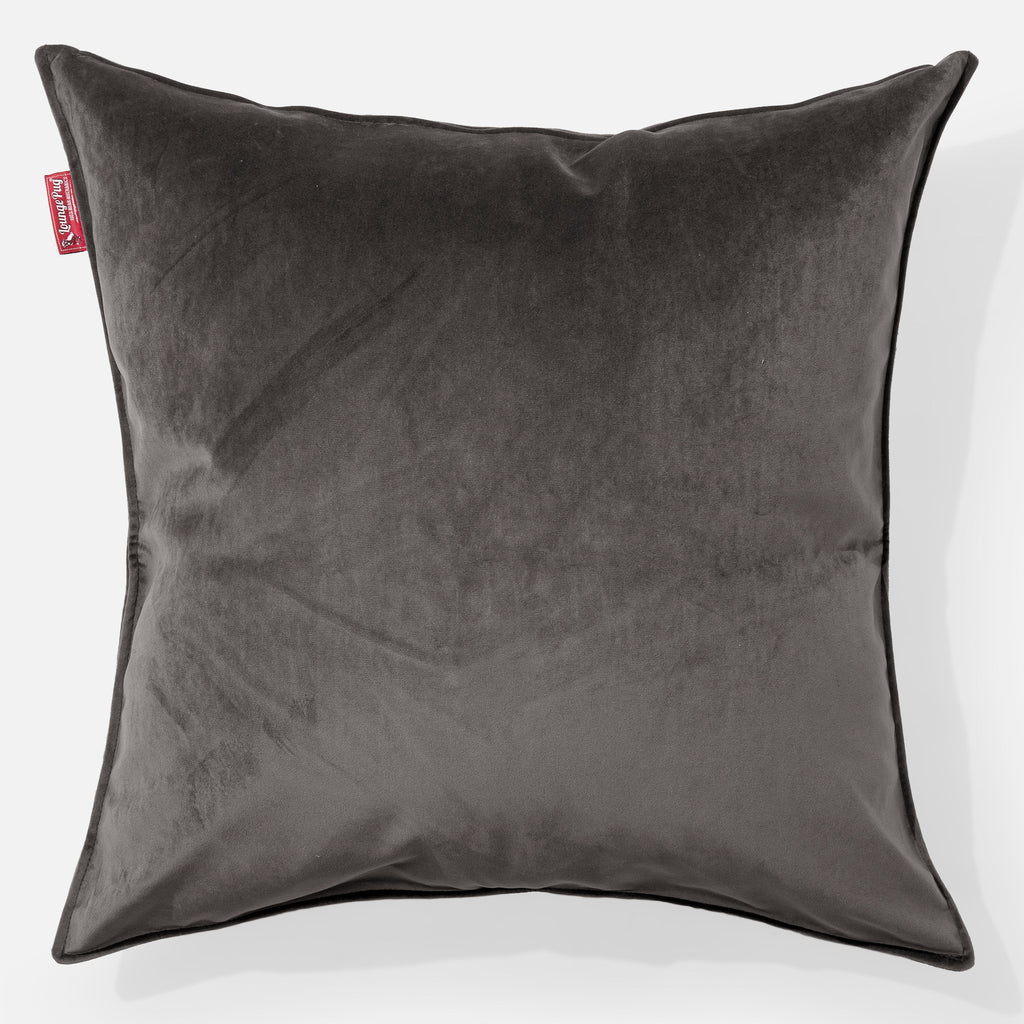Grand Coussin 70 x 70cm - Velours Anthracite 01