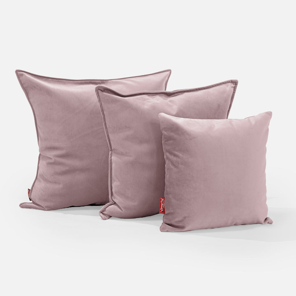 Grand Coussin 70 x 70cm - Velours Rose 02