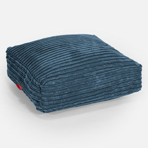 Grand Coussin de Sol - Côtelé Bleu Marine