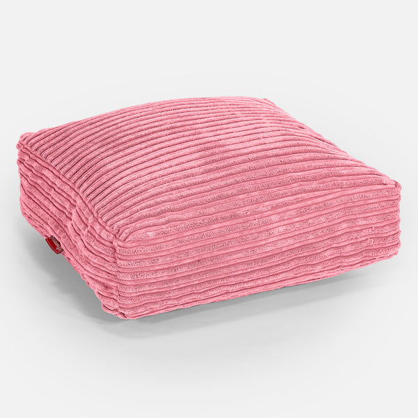 Grand Coussin de Sol - Côtelé Corail 01