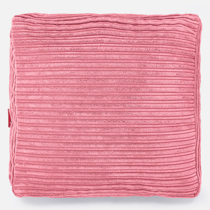 Grand Coussin de Sol - Côtelé Corail 03